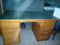 Großer Italienischer Schreibtisch mit Linoleum Tischplatte und Schubladen, 1950er 3