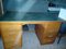 Large Italian Linoleum Top Desk with Side Drawers, 1950s 3