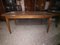 Vintage Italian Rectangular Dining Table with Oval Top, 1950s, Image 1