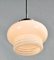 Opaline White Tulip Ceiling Lamp, 1940s 9