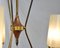 3-Arm Ceiling Lamp, 1950s, Image 15