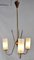 3-Arm Ceiling Lamp, 1950s, Image 2