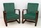 Curved Wood Lounge Chairs by Giuseppe Pagano & Gino Maggioni, Italy, 1940s, Set of 2 2
