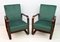 Curved Wood Lounge Chairs by Giuseppe Pagano & Gino Maggioni, Italy, 1940s, Set of 2 10