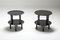 Vintage Postmodern Black Lacquer Side Tables, 1970s, Set of 2 5