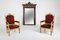 Antiker Handgemachter Ovaler Regency Stil Spiegel 10