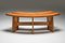 Mid-Century Curved Benches in French Elm from Pierre Chapo, Set of 4, Image 2