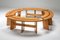 Mid-Century Curved Benches in French Elm from Pierre Chapo, Set of 4 9