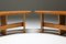 Mid-Century Curved Benches in French Elm from Pierre Chapo, Set of 4 5