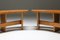 Mid-Century Curved Benches in French Elm from Pierre Chapo, Set of 4, Image 5