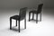 Vintage Black Leather Pasqualina CAB Dining Chairs by Enrico Pellizzoni for Grassi & Bianchi, 1970s, Set of 6, Image 5