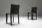 Vintage Black Leather Pasqualina CAB Dining Chairs by Enrico Pellizzoni for Grassi & Bianchi, 1970s, Set of 6, Image 4