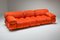 Vintage Camaleonda Sectional Sofa in Bright Orange by Mario Bellini for B&B Italia / C&B Italia, 1970s 3