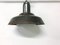 Industrial Metal & Opaline Glass Pendant Lamp, 1960s 1