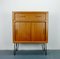 Danish Modern Teak Chest of Drawers with Black Hairpin Legs from Dyrlund, 1970s, Image 1