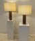 Red Marble Table Lamps from Jules Wabbes, 1960s, Set of 2, Image 3