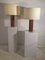 Red Marble Table Lamps from Jules Wabbes, 1960s, Set of 2 1