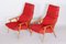 Mid-Century Czech Red Oak Armchairs, 1950s, Set of 2 1