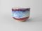 Handgefertigte Steingut Teeschale mit Ochsenblut und Chun Glasur von Marcello Dolcini 4