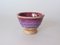 Handgemachte kleine Sake Tasse aus Steingut mit roter roter Glasur in Blutrot von Marcello Dolcini 1