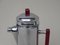 Vintage Art Deco Chrome-Plated, Red Catalin & Stainless Chrome Shaker, Image 4