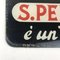 Targa San Pellegrino Glass Advertising Sign, Italy, 1950s 2