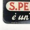 Targa San Pellegrino Glass Advertising Sign, Italy, 1950s, Image 2