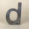 Letter D in Molded Metal, Italy, 1970s 4