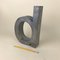 Letter D in Molded Metal, Italy, 1970s 1