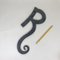 Letter R with Wrought Iron Curl, 1970s, Image 1