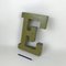 French Letter E Sign in Zinc, 1950s 1