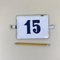 Number 15 Sign in White and Blue Enamel, 1970s 1