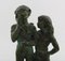 Sculpture Jeune Couple en Bronze sur Socle en Marbre par Eric Demuth, Suède 2