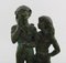 Swedish Bronze Young Couple Sculpture on Marble Base by Eric Demuth 2