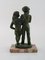 Sculpture Jeune Couple en Bronze sur Socle en Marbre par Eric Demuth, Suède 5