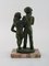 Swedish Bronze Young Couple Sculpture on Marble Base by Eric Demuth 5