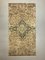 Turkish Green and Beige Distressed Wool Runner Rug, 1970s 1