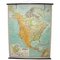 Mappa scolastica vintage del Nord America, Cecoslovacchia, 1959, Immagine 1