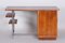 Bauhaus Czech Oak and Chrome Desk from Hynek Gottwald, 1930s 2