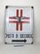 Italian Rectangular Enameled Metal Railway Emergency Care Sign, 1950s, Image 2