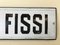 Italian Curved Enamel Metal Prezzi Fissi Fixed Prices Sign, 1930s 6