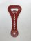 Italian Red Metal Campari Soda Advertising Bottle Opener, 1970s 3