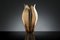 Italian Craftsmanship Ceramic Tulip Vase Alto with Brass Metal Finishing from VGnewtrend, Image 3