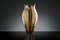 Italienische Craftsmanship Tulip Vase Alto Keramik mit Messing Metall von VGnewtrend 3
