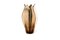 Italian Craftsmanship Ceramic Tulip Vase Alto with Brass Metal Finishing from VGnewtrend, Image 1