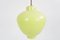 Scandinavian Yellow Glass Pendant Lamp, 1950s, Image 1