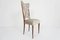 Italian Pearl Gray Velvet Dining Chairs by Ico Parisi, 1950s, Set of 6 5