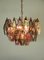 Vintage Italian Glass Chandelier by Carlo Scarpa, 1978, Imagen 5