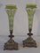 Mid-Century Painted Glass Vases, Set of 2, Image 3