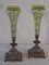 Vases Mid-Century en Verre Peint, Set de 2 3